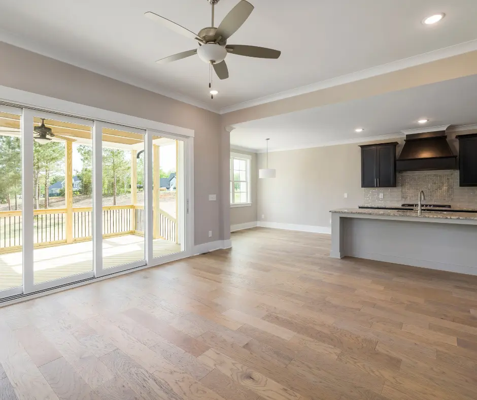 Finished glue-down LVT install in an OKC kitchen