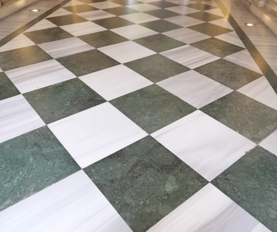 Large-format tile install in an OKC home